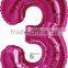 34 inch slim size promotional balloons foil number wholesale