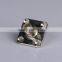 BNC Female Panel Mount Solder Pot Terminal 4 Holes Flange-BNC Connector