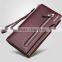 Casual Leather Men Wallets Business Men's Long Zipper men wallet