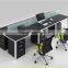 Modern office workstation partition, 4 people office desk (SZ-WSB398)