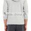 mens plain melange grey flat lock seam dri fit hoodies