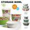 creative custom bamboo fiber decals storage boxes,eco dinner set