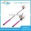 2015 Selfie stick wholesale wireless monopod selfie stick with bluetooth shutter button