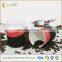 Groove Layer Black and Red Customer Logo Printing Cups