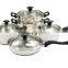 2 layer stainless steel steamer with bakelite handle & induction bottom