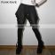 PK-057 PUNK Multi-level Fold 100%Cotton Knit Fabric Comfortab Female Harem Pants