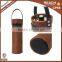 WT001 Wholesale Beer Bottle Holder Waxed Canvas Tote Wine Bag With Handle