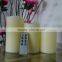 candle set rustic finish candle lights with melted top timer candles remote ready