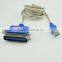 Nickel plated male usb 2.0 to male parallel 25pin usb cable for printer