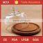Cake Decorating Glass Bell Jar Dome Cover With Glass Wooden Base Quality Choice