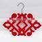 plastic scarf hanger with flocking surface, accept custom