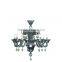 2016 new arrival unique dark blue glass colored murano chandelier for sale online