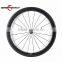 high profile carbone wheelset customized decal Chinese 50mm clincher OEM road bike carbon wheelset for sales