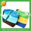 Fashionale colorful stripe woman canvas shoulder bag
