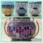 Metal Lid Ball Shape Mosaic Beaded Glass Hanging Lantern