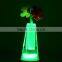 rechargable battery operated wedding party night club bar glowing light up antique led crystal vase table lamp