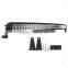 Super bright 50 inche IP67 288W 12v black dual row curved led light bar