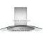 Tempered Glass Kitchen Range Hood With AS/NZS2208:1996, BS6206, EN12150 Certificate