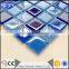 blue glass mosaic swimming pool tile