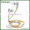 Portable Magnetic water proof audio sport music earpieces earbuds earphone splitter with mic
