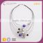 N72117K02 STYLE PLUS layered necklace strand & string necklaces with colored plastic stones for women