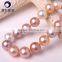 Mix color round freshwater pearl bead bracelets of classic pearl jewelry