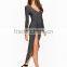 High split leg women party dress