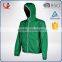 Custom waterproof breathable short lightweight summer green jacket