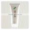 White Plastic Cosmetic Oval Tubes with Transparent Fliptop Cap
