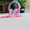 new product funny headsets headphones for smart phone colorful headset free sample