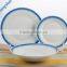 porcelain dinnerware ceramic round 18pcs colored dinner set