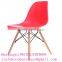 solid wood beech leg with plastic chair