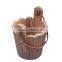 Home Fashion Eco-Friendly Sliding Lid Wooden Bucket Set