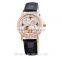Newest Genuine Leather Skeleton Leather Wrist Watch