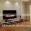 modern flame wall mounted electric fireplace with backlight optional