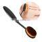 private label cosmetics 2016 Hot Sale ToothBrush Shape Foundation Oval Makeup Brush Set