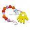 high qualtiy eco-friendly colorful DIY pacifier clip chain customiezed wholesales