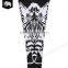 Slimming fit adult group black and white unique yoga leggings