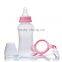 BPA Free Standar Neck Baby Feeding Bottle Food Grade silicone baby bottle with Handle Feeding Bottle Feeding Bottle Supplies
