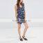 summer wholesale playsuit for women 100% viscose printed women playsuit