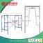 Painted standard frame system scaffolding for construction