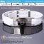 Noproblem Stainless Steel Tourmaline Man Colour Silicone Fashion Scalar Power Health Bracelet