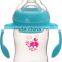 Customer brand and logo name with handle plastic baby bottles