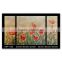 2016 3 panels modern abstract group flower oil painting for living room