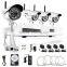 720P 4 CH NVR Wireless cctv camera System with 1TB Hard Drive with 4 Weatherproof Night Vision Wireless IP Cameras