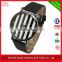 R0718 (*^__^*) Popular promotional new times watch , PU band stripe dial new times watch