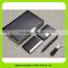 16027 Genuine leather schedule notebook diy PDA diary book set weekly planner diary journal with pen card holder
