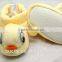 Wool Feel Fabric Newborn Baby Moccasin Shoe Pattern in Animal Shape