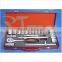 24 Pcs ratchet handle Socket set /car repair tool kit metal box tool set