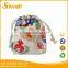 promotional cotton change pocket Storage bags drawstring gift bags
